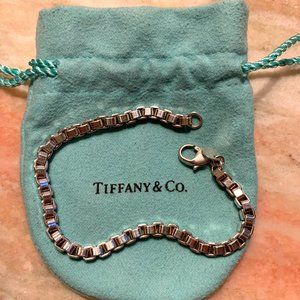 Tiffany & Co. Sterling Silver Venetian Box Link Bracelet